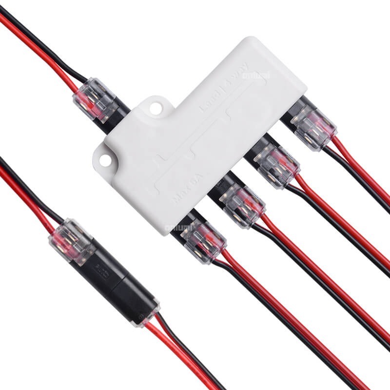 Pluggable 2 Pin I shape and Powe Distributor 22-20AWG