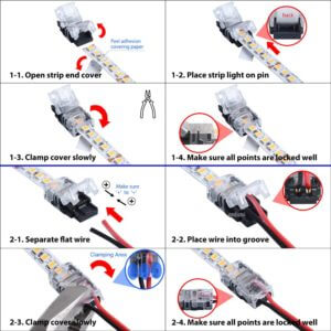 how to connect strip to wire SEN8-2G 