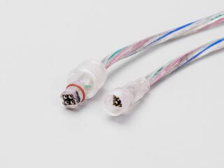 Mini Waterproof Power Connector 4 Pin for RGB