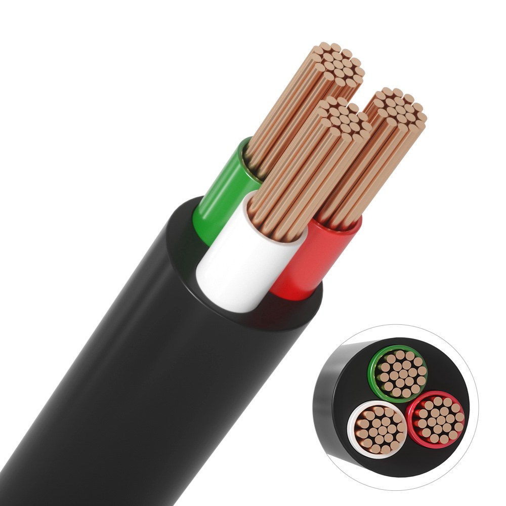 3 Pins for LED dream color 2812 jacket wire Sheathed Cable black
