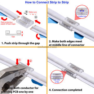 4 pin rgb cob led strip connector how to connect rgb 10mm strip to strip