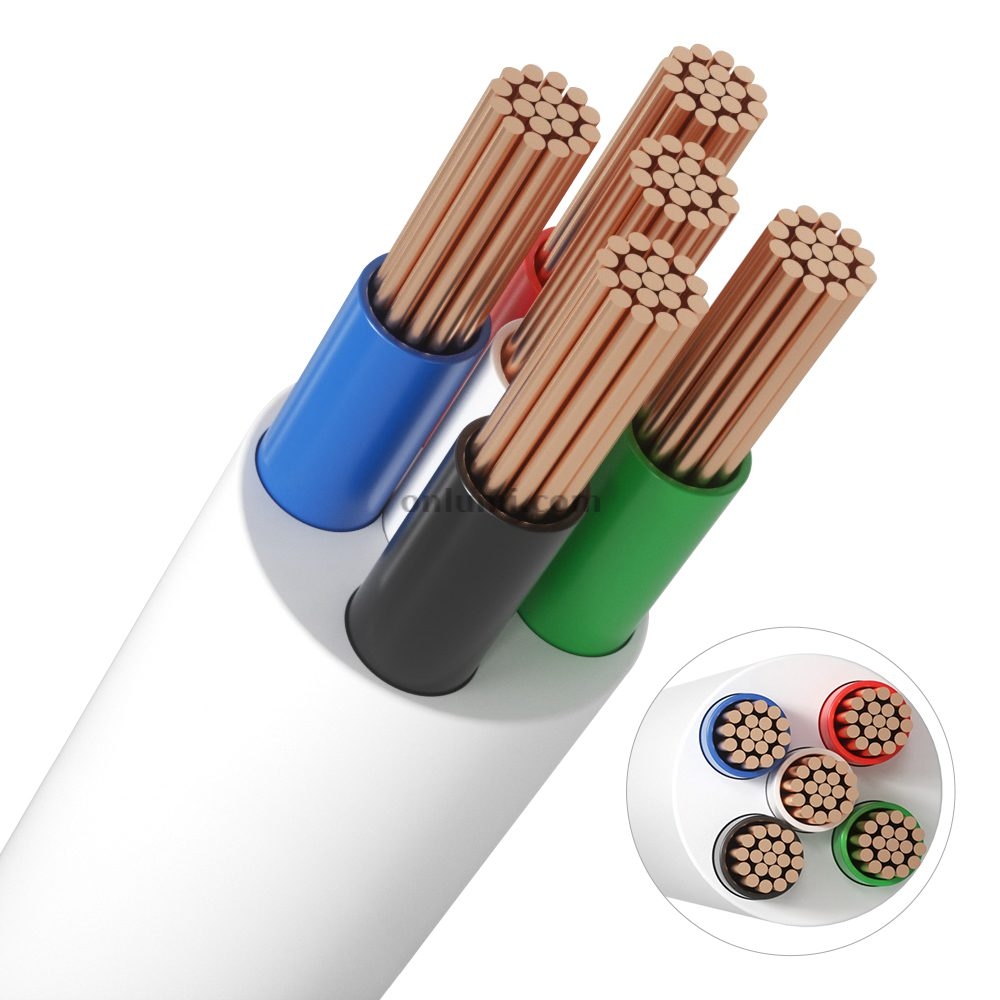 5 cord for LED RGBW jacket wire Sheathed Cable