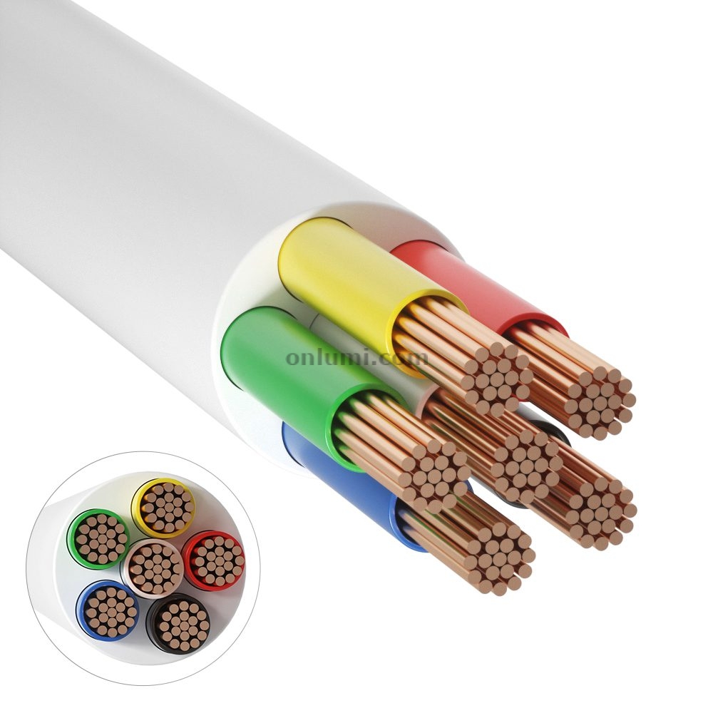 6 Pins for LED RGBWW CCT jacket wire Sheathed Cable