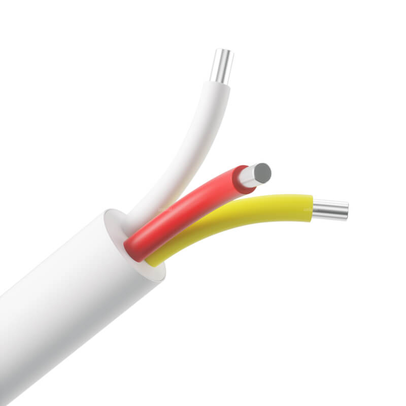 3 Pin Red-White-Yellow Sheathed Wire Cable for LED black out insulation