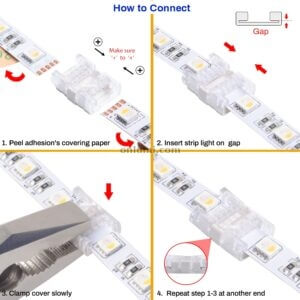 hippo-m x 10mm 5 pin strip to strip joint how to connect