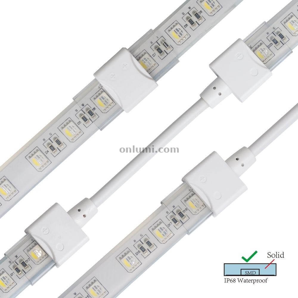 IP68 Silicone Solid Tube LED Strip Connector - Myledy