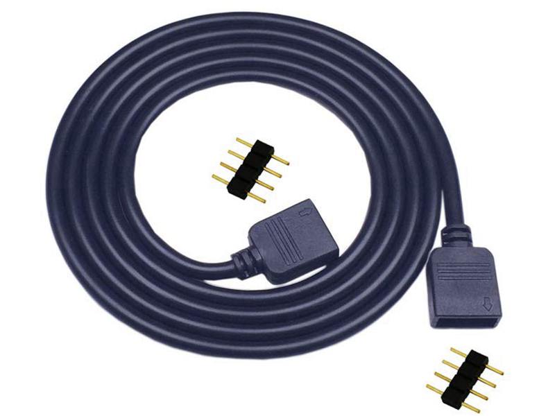Black Jacket Wire 4 Pin Extending Wire for RGB Light and Controller Extension