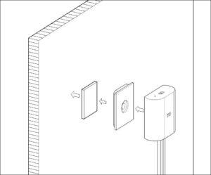 adhesive tape fixing and bracket