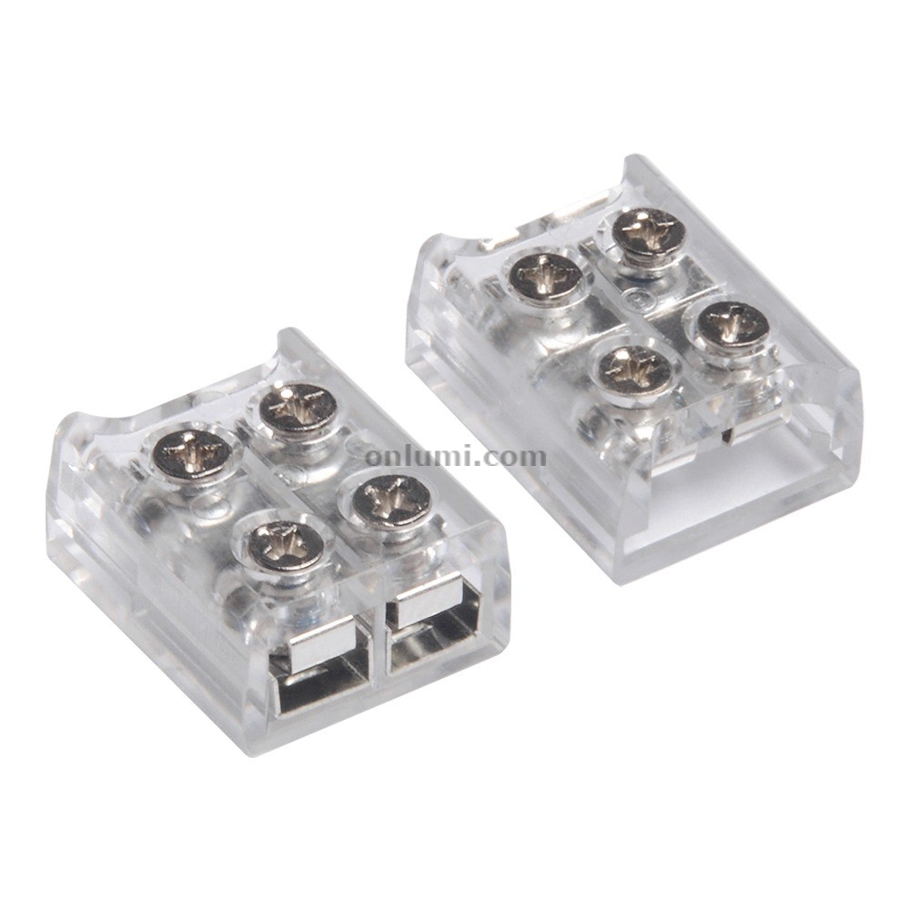 Screw Fixing Connector 2 Pins for LED Strip Flexible and Rigid