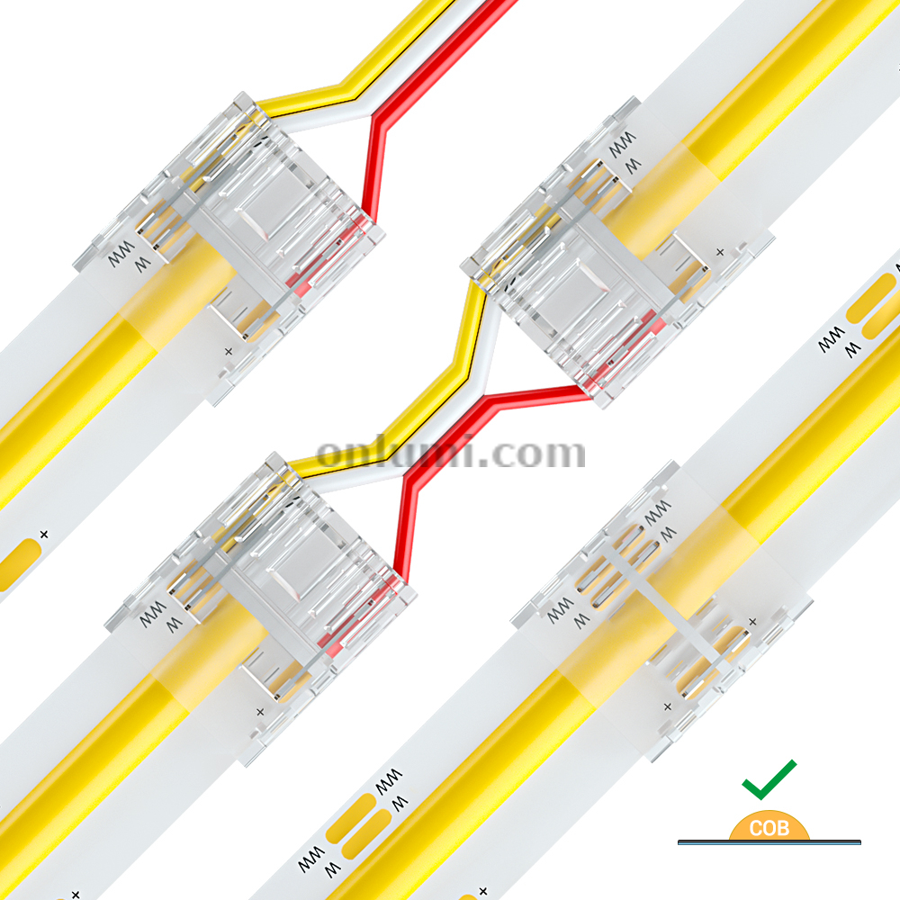 12MM 3 Pins for IP20 COB CCT