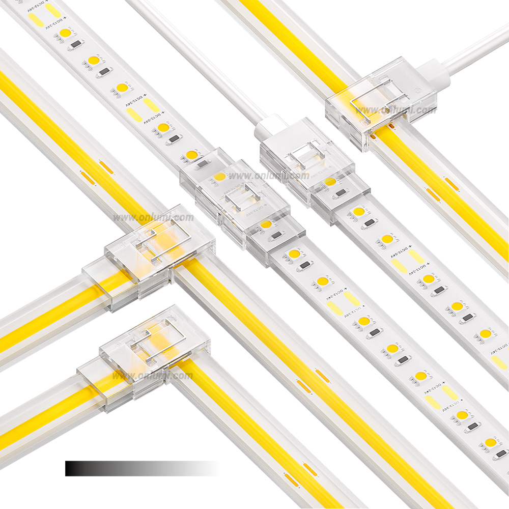 IP67 IP68 Mono LED Strip Connector 10mm 12mm