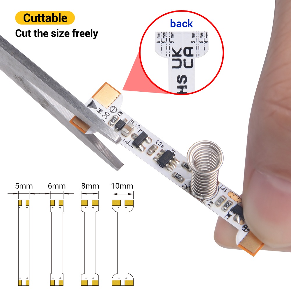 Cuttable,flex pcb dimmable touch switch
